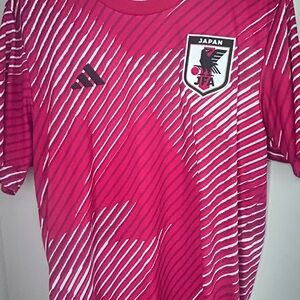 Japan Red and White Striped Jersey